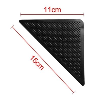 Naklejki antypoślizgowe pod dywan 4 sztuki – podkładki samoprzylepne do wykładzin i dywanów