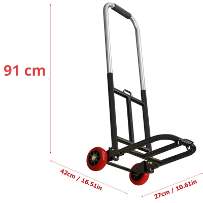Wózek transportowy składany do biura domu + 2 gumy