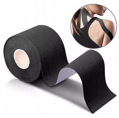 Taśma do ciała taping 10 sztuk czarna