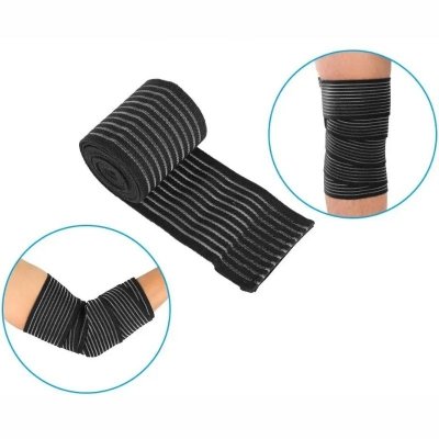 Taśma kompresyjna czarna – opaska stabilizująca