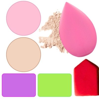 Gąbeczki do podkładu makijażu 6 sztuk