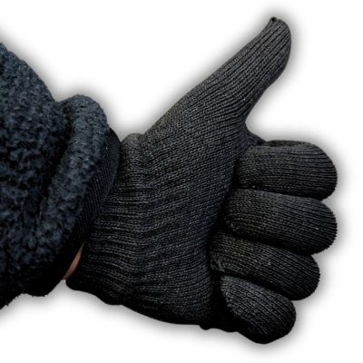 Rękawiczki zimowe ciepłe czarne M/L