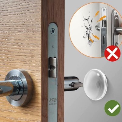 Odbojnik przezroczysty okrągły 3cm 6 sztuk