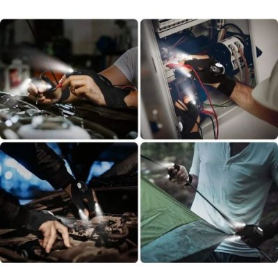 Rękawiczki LED z Latarką – Praktyczne Oświetlenie do Pracy