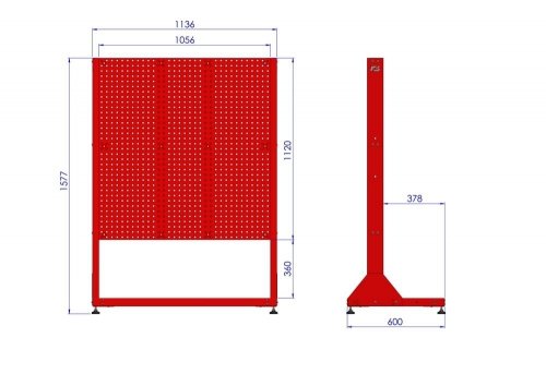 regał z plastikowymi pojemnikamiwymiary