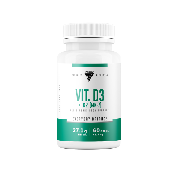 Vit.D3+K2 Mk-7 Trec 60kaps.