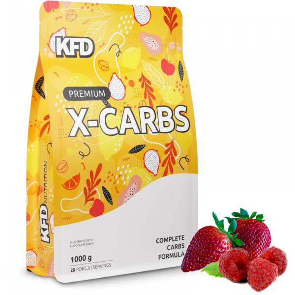  KFD Premium X-Carbs 1000 g Truskawka-Malina