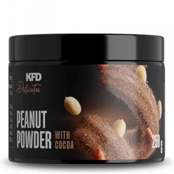 KFD Peanut Powder 250g Odtłuszczone Arachidy w Proszku smak Czekoladowy