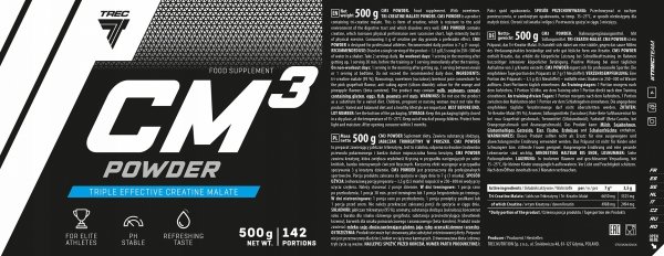 Trec CM3 powder 500g White Cola  info
