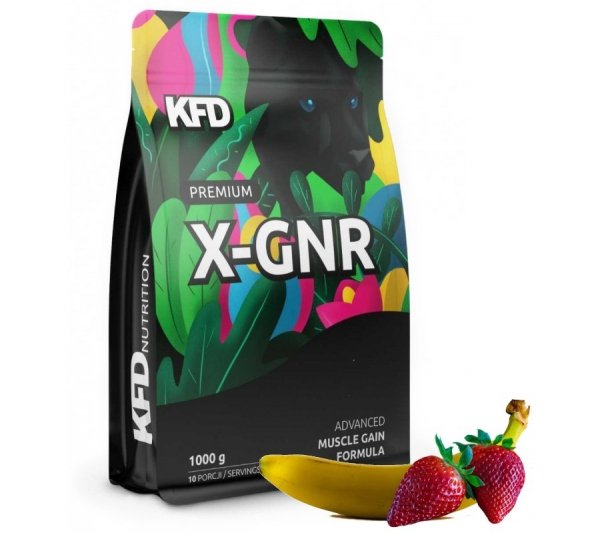 X-Gainer KFD 1000 g Bananowo-Truskawkowe