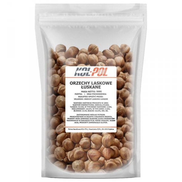 Orzechy Laskowe 500g Łuskane K&amp;L Food 