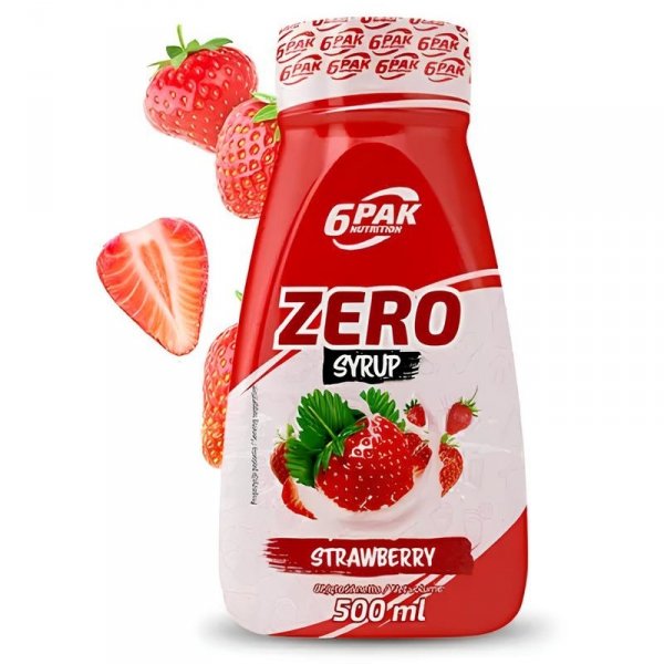 6PAK Syrup ZERO 500ml smak Truskawkowy