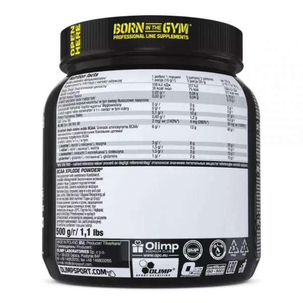 Olimp BCAA Xplode Powder 500g  info