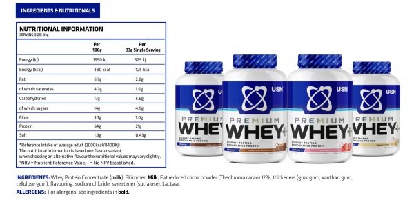  USN Whey + Protein 2000g info