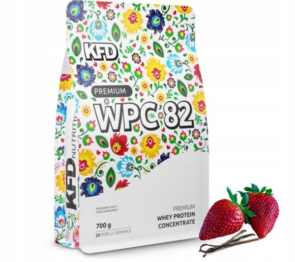 Białko KFD Premium WPC 82 700 g Wanilia -Truskawka