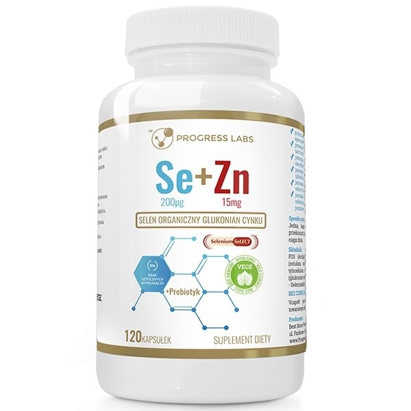 SELEN organiczny 200mcg +CYNK 15mg+ Prebiotyk 120kaps