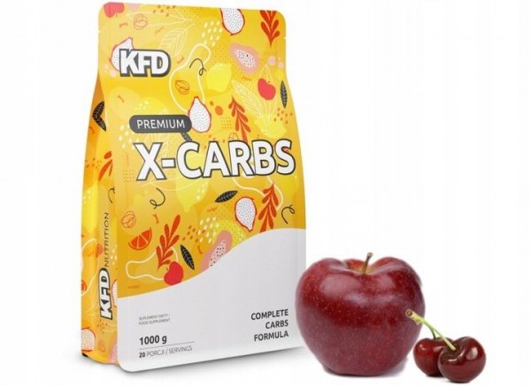 KFD Premium X-Carbs 1000 g Jabłkowo - Wiśniowy