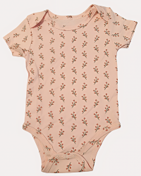 Pudrowe body w Kwiatki 