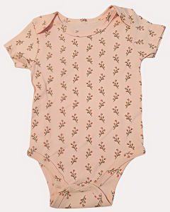 Pudrowe body w Kwiatki 
