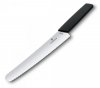 Nóż do chleba i ciast, ostrze ząbkowane, 22 cm, czarny Victorinox  6.9073.22WB