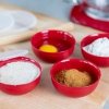 KitchenAid zestaw miseczek z pokrywkami 4 szt Empire Red