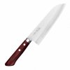 Kunio Masutani VG-10 Hammered Red Damascus Nóż Santoku 17 cm