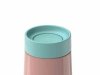 Lund London Kubek podróżny 350ml różowy/mięta, Travel