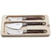 Laguiole premium line zestaw noży do sera Dark Wood