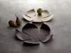 LEGNO - Taca ozdobna z orzecha włoskiego liść