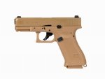 Pistolet wiatrówka Glock 19X blowback 4,5 mm coyote BB CO2