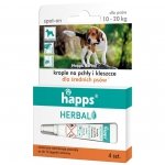Krople Happs przeciw pchłom i kleszczom pies 10 - 20 kg
