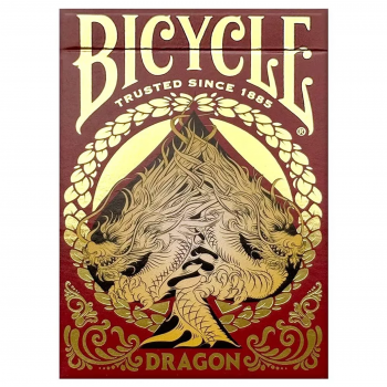 Karty do gry Bicycle Dragon (czerwone)