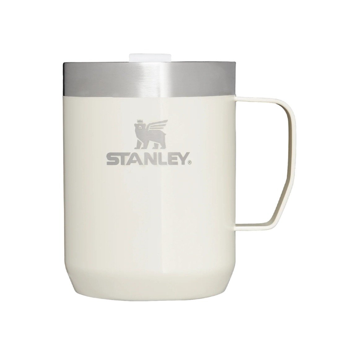 Kubek termiczny z pokrywką STANLEY The Stay-Hot Camp Mug 0,23 L Cream Gloss - Niezawodny Towarzysz