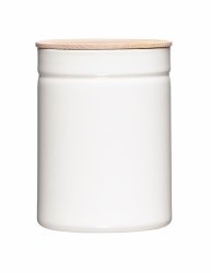 RIESS - Pojemnik z drewnianą pokrywą 2,2l Pure White