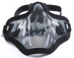Maska ochronna typu Stalker ASG Lower Half Metal - Black/Skull (18046)