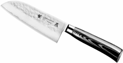 Tamahagane Tsubame Black Nóż Santoku 12cm