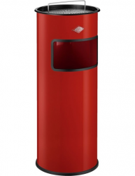 Kosz na śmieci z popielniczką czerwony 30l Ashtray Wesco
