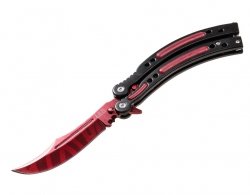 Nóż składany motylek Joker CS:GO Black / Red (JKR538)