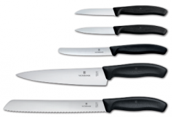 Victorinox Swiss Classic zestaw 5 noży czarny 6.7133.5G z Blokiem Magnetycznym
