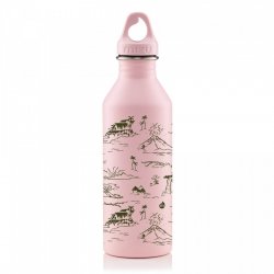 Butelka Mizu M8 750ml HAWAIIAN PRINT- Soft Pink