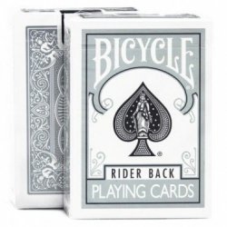 Bicycle Standard Rider Back Grey