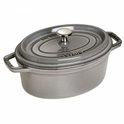 Garnek żeliwny Owalny 2.35l Grafitowy La Cocotte Staub