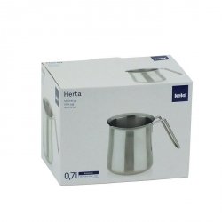 KELA-Garnuszek na mleko 0,7 l stalowy Herta