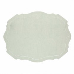 LA PORCELLANA BIANCA Nowoczesna podkładka na stół 48x33 cm, miętowy