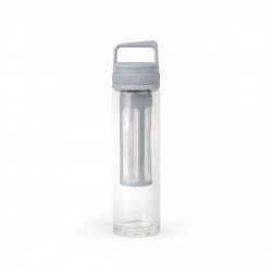 Butelka szklana z zaparzaczem do Cold Brew Moshi 0,4L - szara / Leopold Vienna