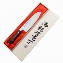 Satake Unique Shirogami Santoku 17cm w drewnianym pudełku