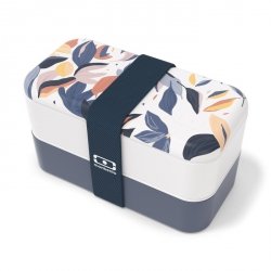 MB-Lunchbox Bento Original Graphic Blue Vegetal