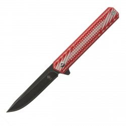 Womsi Wolf nóż składany red white G10 S90V