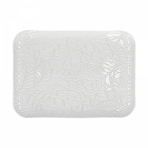 Taca Do Serwowania 34.5 X 25 Cm Bosco La Porcellana Bianca