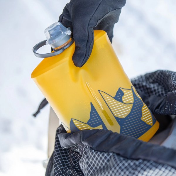 Butelka składana HydraPak Stow Bottle 1 L - golden yellow